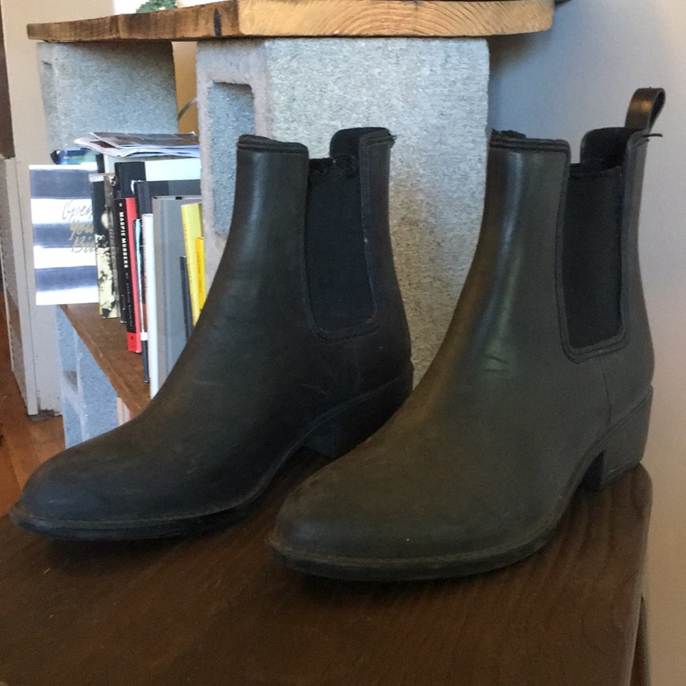 Jeffrey Campbell ankle rain boots